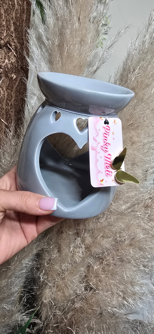 Large Ceramic Wax Melt Burner grey