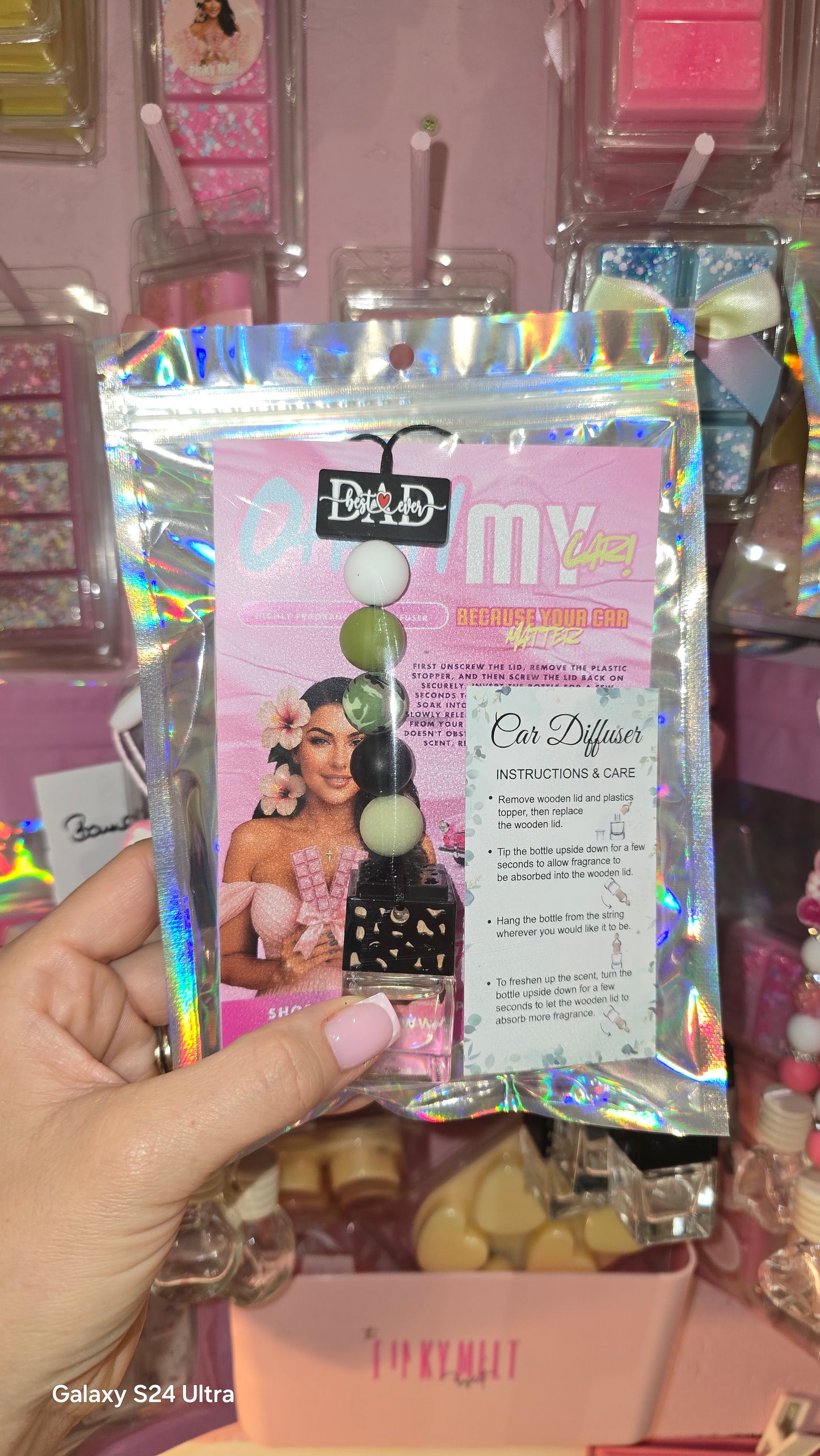 Best Dad ever Car defuser in Vanilla scent